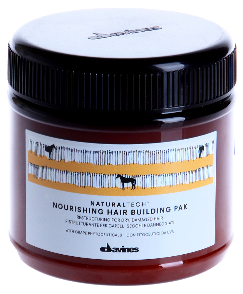 Питательная восстанавливающая маска для волос - DAVINES Natural Tech Nourishing Hair Building Pak