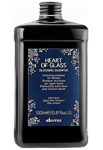 Шампунь для сияния блонд - Davines Heart Of Glass Silkening Shampoo