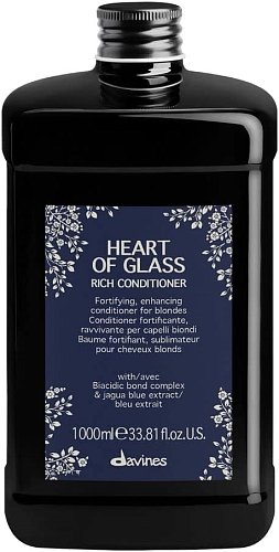 Питательный кондиционер для защиты и сияния блонд - Davines Heart Of Glass Rich Conditioner 