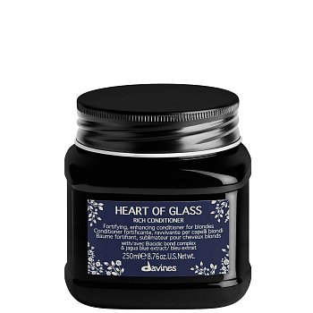 Питательный кондиционер для защиты и сияния блонд - Davines Heart Of Glass Rich Conditioner 