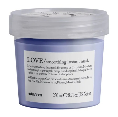 Маска для разглаживания завитка - Davines Essential Haircare Love Smoothing Instant Mask .